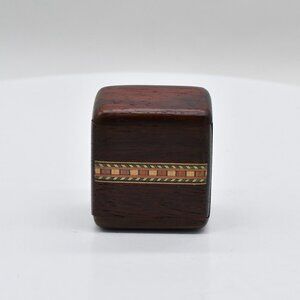 Heartwood Creations Wooden Postage Stamp Dispenser Inlay Wood Art